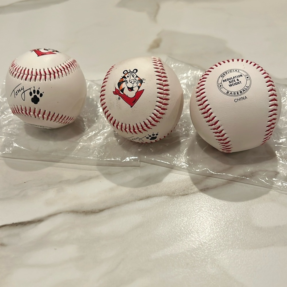 Tony Tiger Baseballs